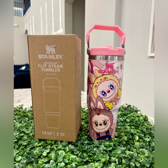 Stanley Other - Custom Stanley Pink labubu designs Flip Straw Tumbler